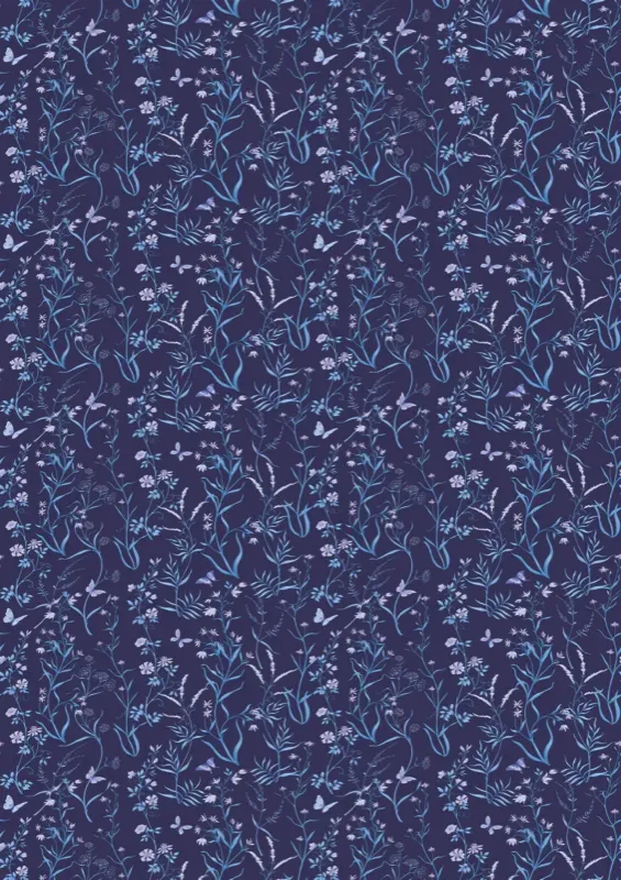 Décor Flora Indigo (9006)