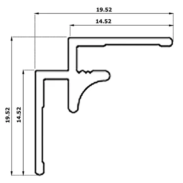 Profilé d'angle — vue 2